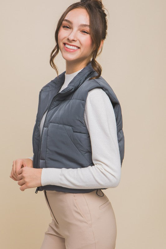 Puff Pass Vest With Pockets