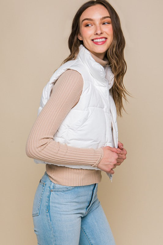 Puff Pass Vest With Pockets