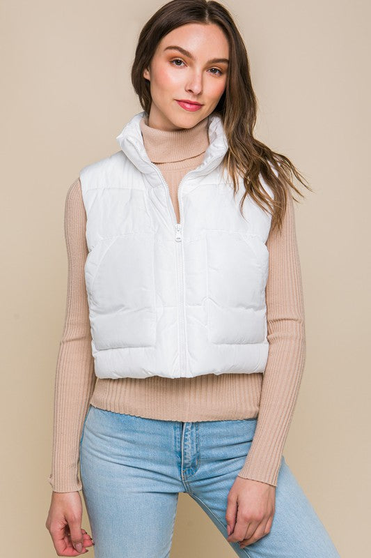 Puff Pass Vest With Pockets