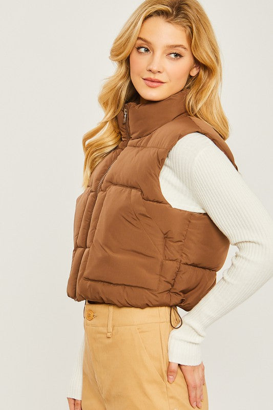 Puff Pass Vest With Pockets