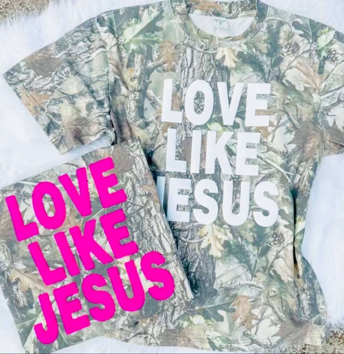 LOVE LIKE JESUS CAMO TEE