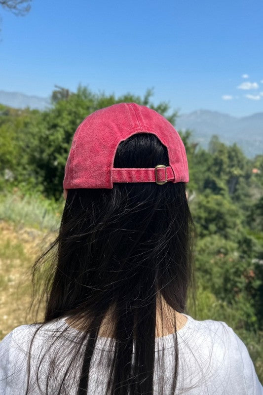 Washed Distressed Cotton Baseball Caps