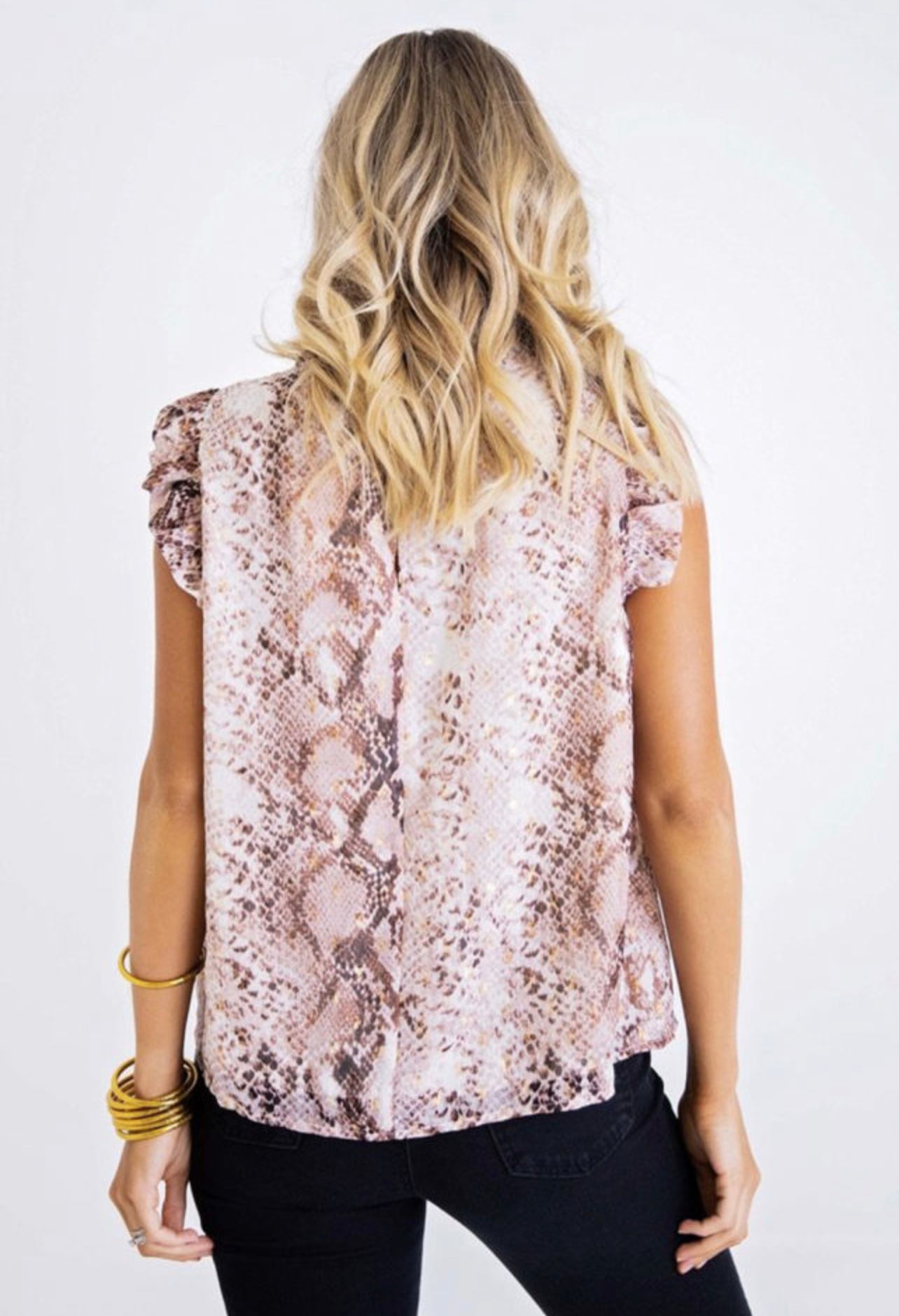Snake Print Blouse