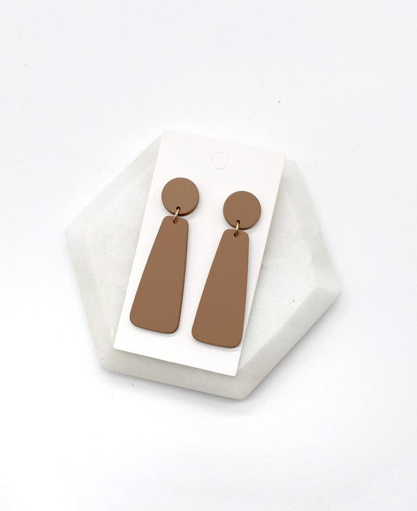 Brown Drop Earrings