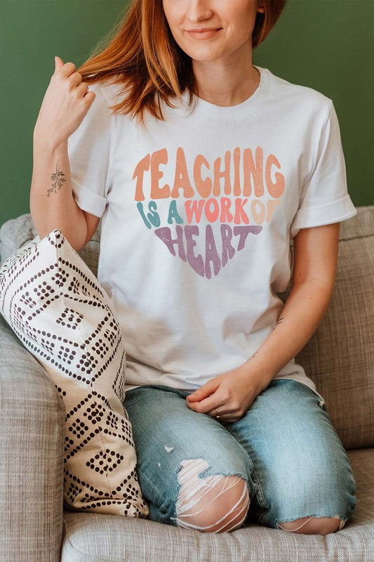 Teaching is a work of heart Graphic Tee