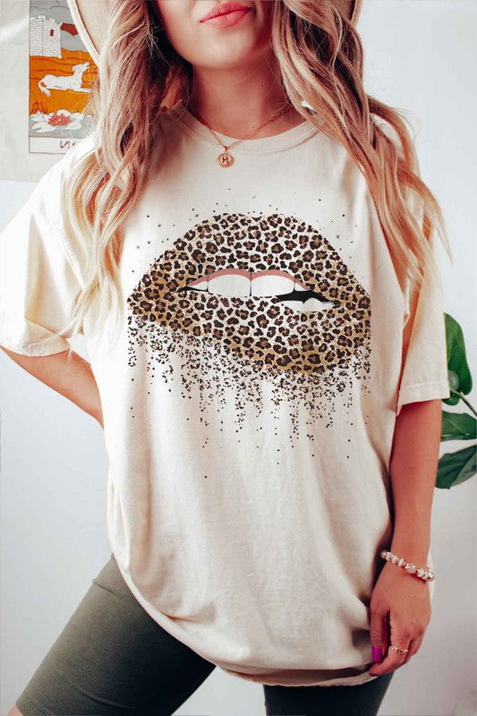 LEOPARD LIPS GRAPHIC TEE