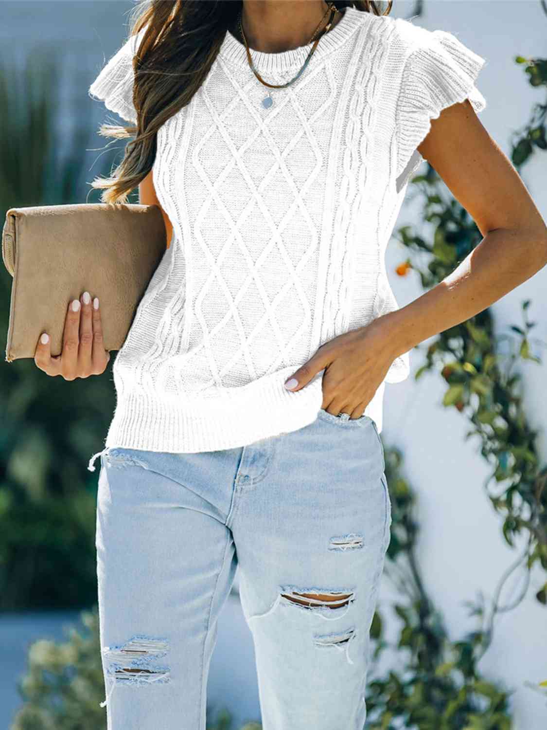 Cap Sleeve Sweater