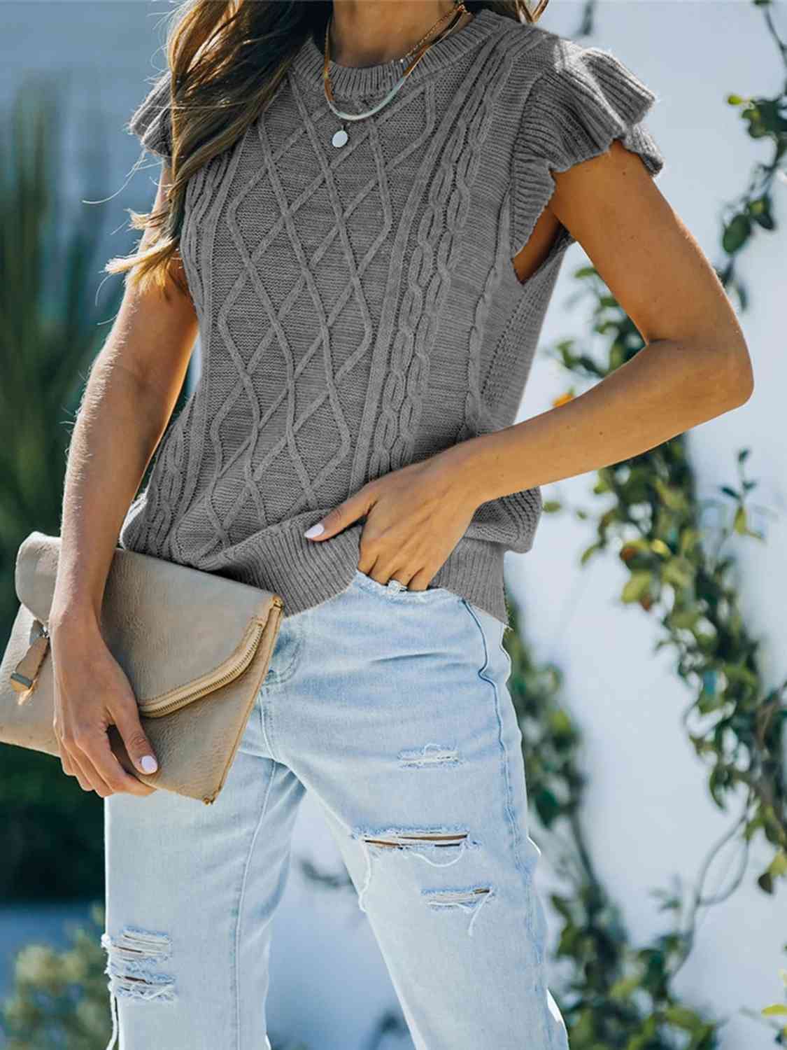 Cap Sleeve Sweater