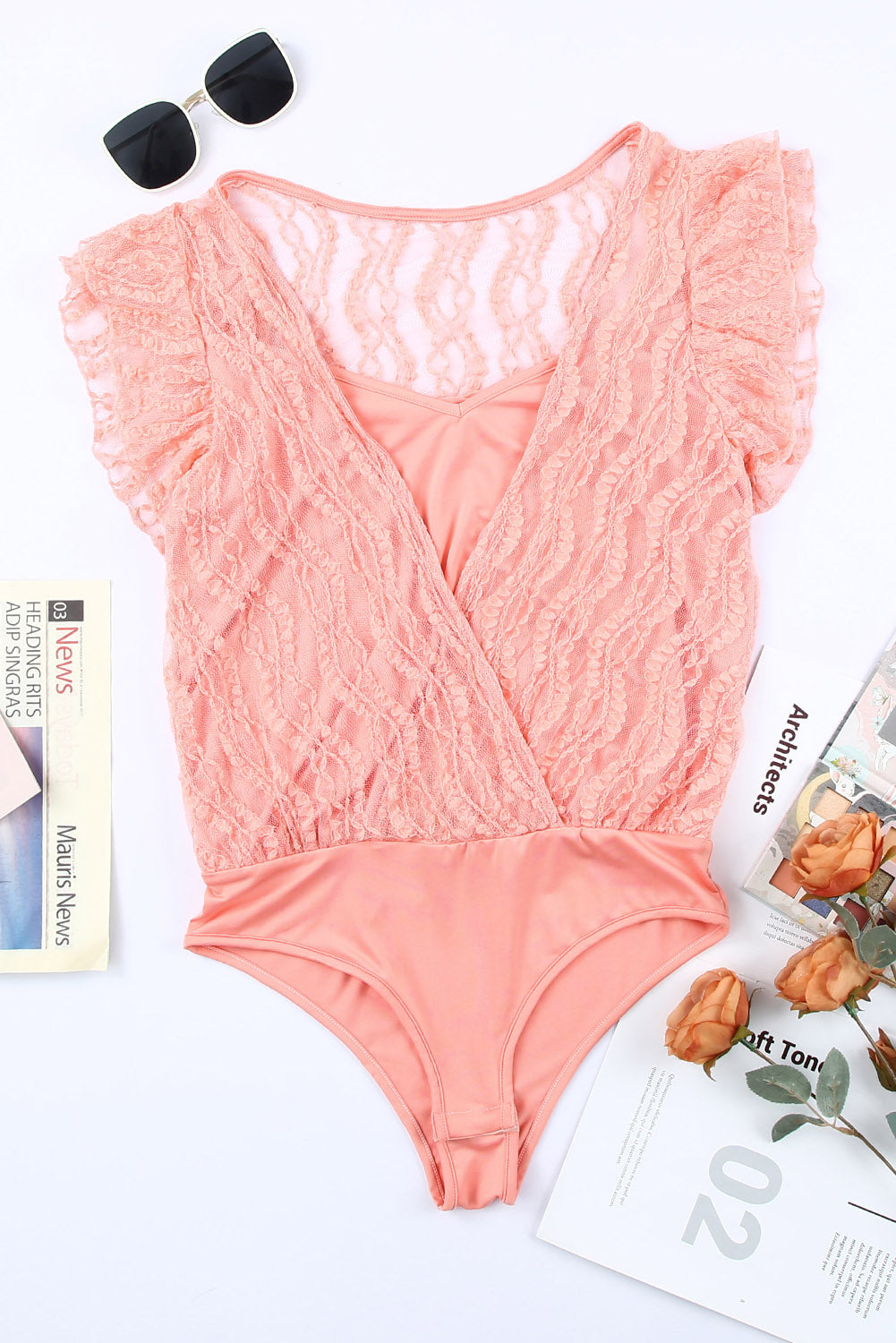 Pink Lace Bodysuit