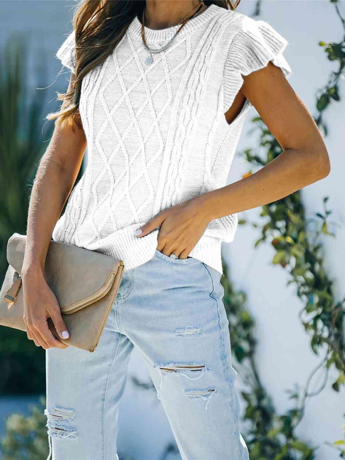 Cap Sleeve Sweater