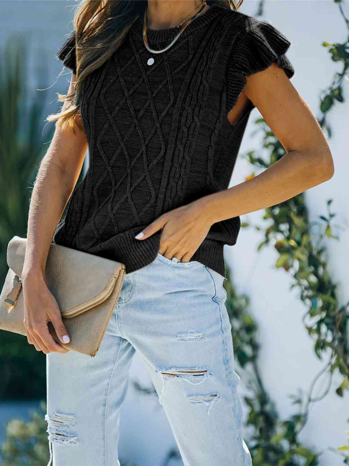Cap Sleeve Sweater