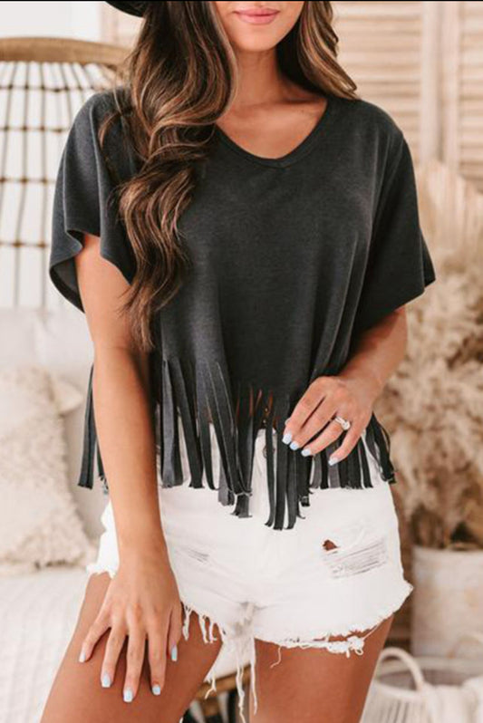 Fray & Sizzle Fringe Top