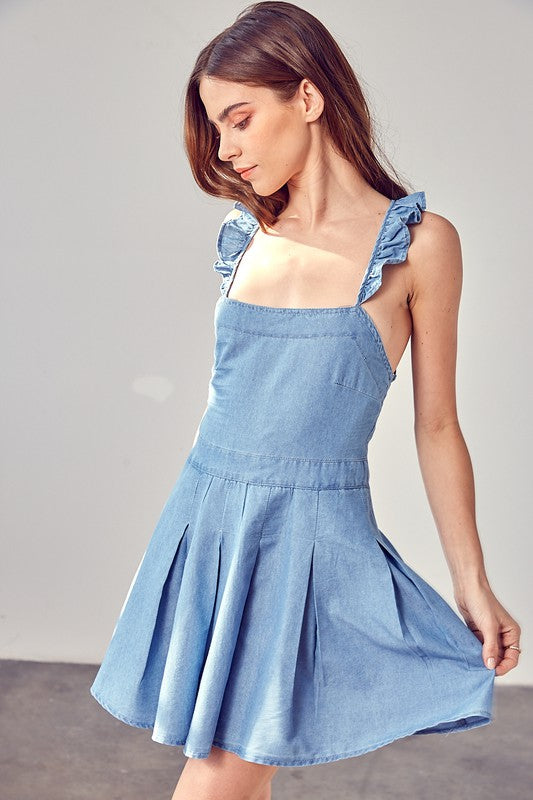 A-Line Open Back Dress