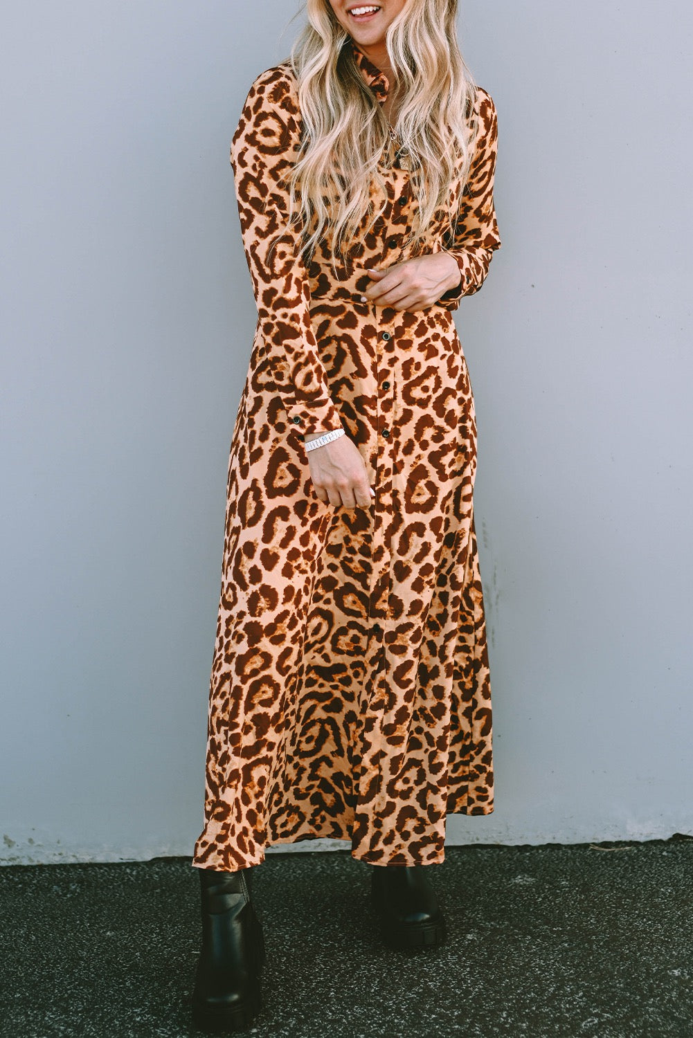 Wild Elegance Leopard Maxi Dress