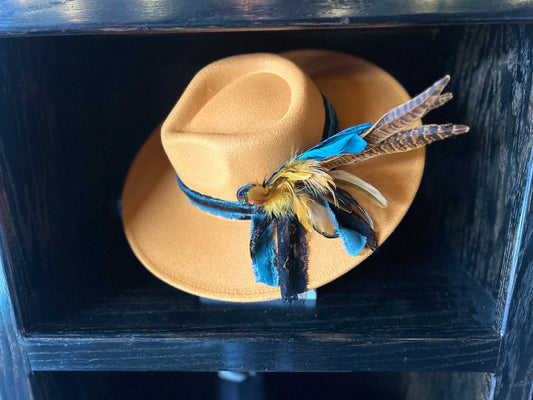 Custom Felt Wide Brim Hat