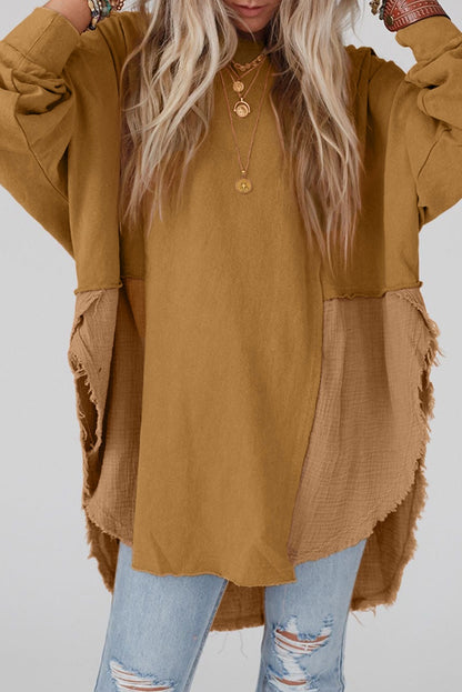 Brown Oversized Top