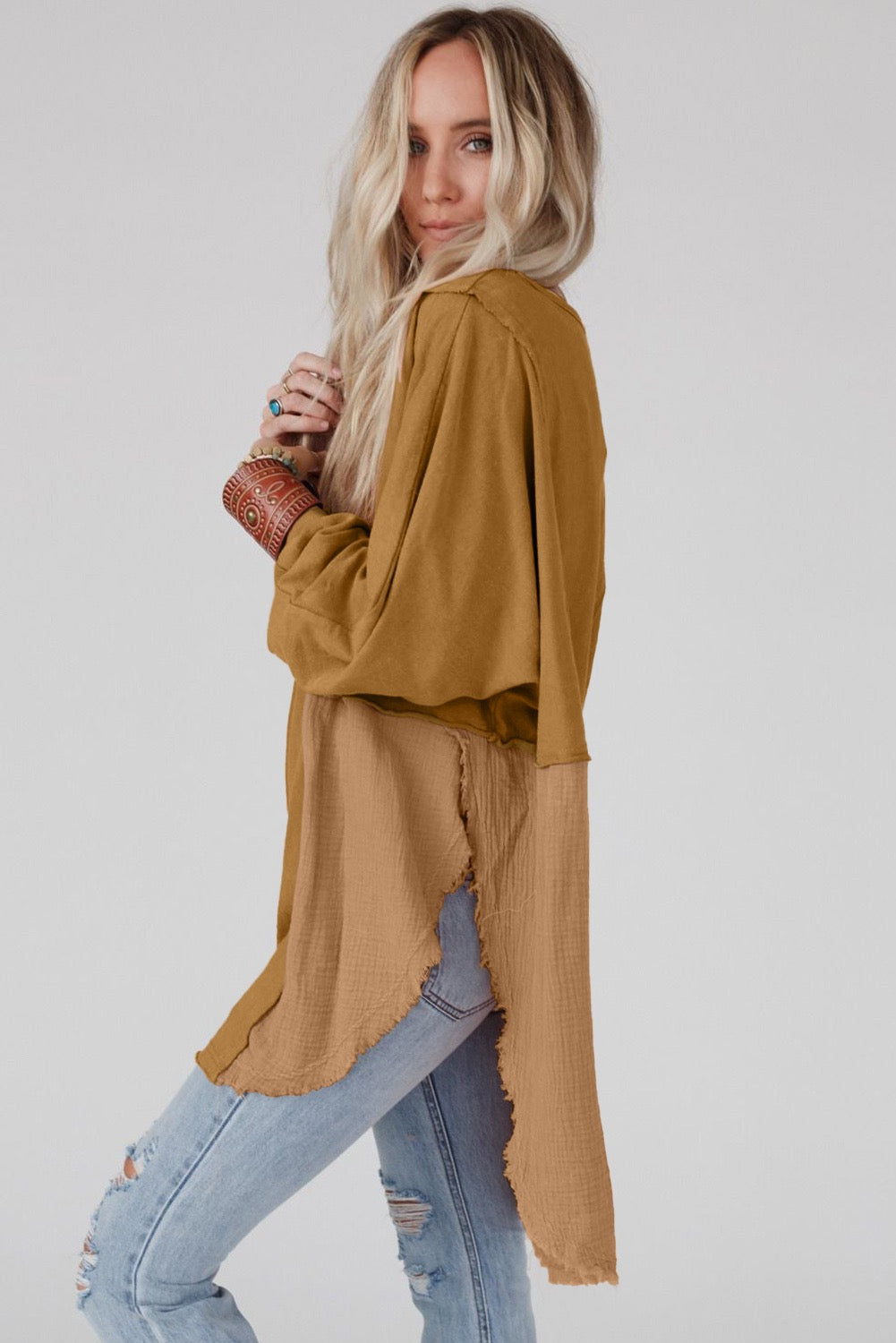 Brown Oversized Top