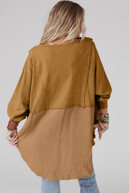 Brown Oversized Top