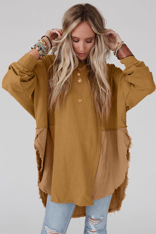 Brown Oversized Top