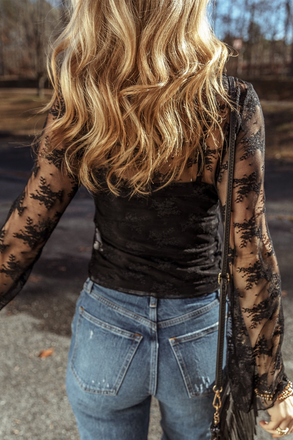 Black Lace Top