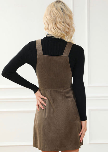 Brown Corduroy Dress