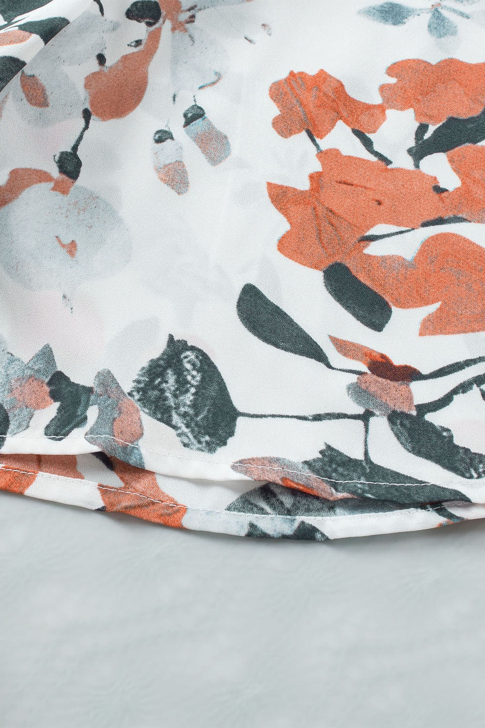 Floral Scoop Neck Blouse