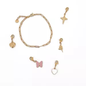 Chanelle Charm Bar Bracelet