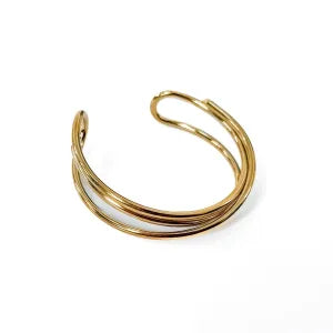 Cleo Crossover Cuff Bangle Bracelet