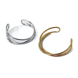 Cleo Crossover Cuff Bangle Bracelet