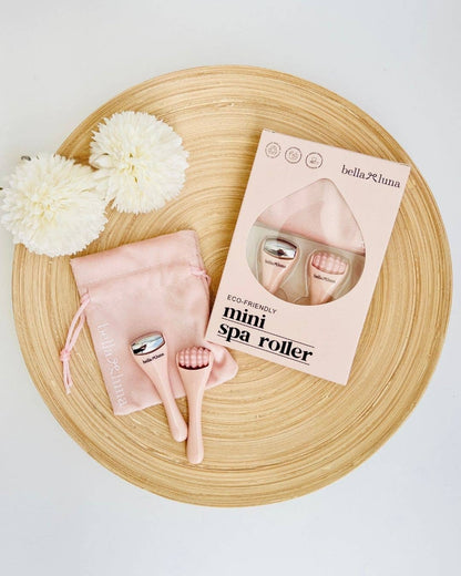 Mini Facial Rollers | Stainless Steel & Silicone with Bag