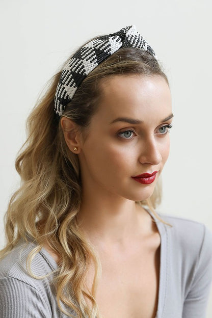 Bohemian Straw Rattan Knotted Headband