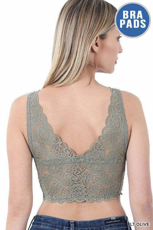 Seamless Stretch Lace Bra