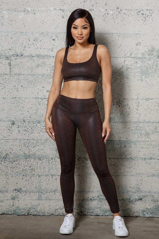 Animal Print Yoga Set