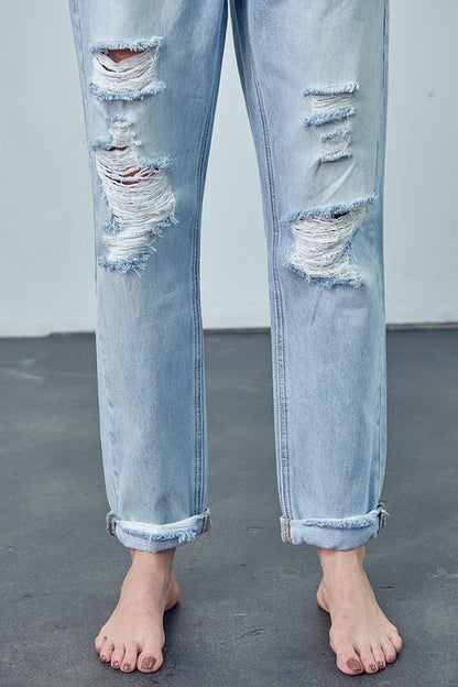 Crossover Boyfriend Jeans