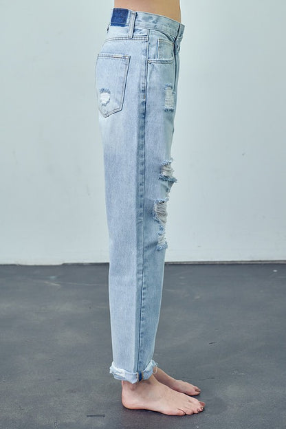 Crossover Boyfriend Jeans