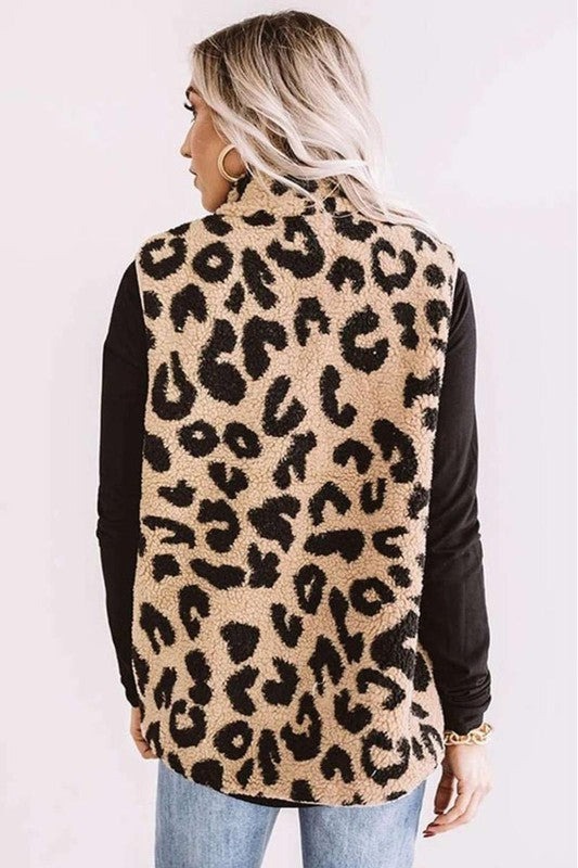 leopard vest