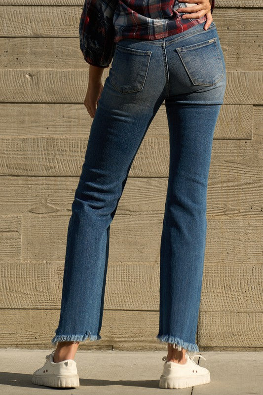 PREMIUM HIGH RISE CROP BOOT JEANS