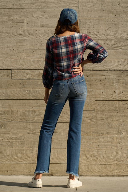 PREMIUM HIGH RISE CROP BOOT JEANS