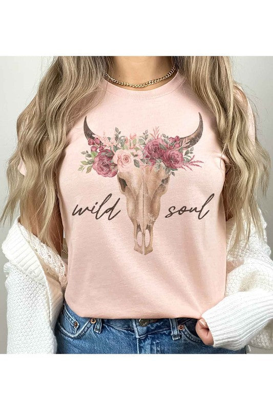 WILD SOUL CATTLE GRAPHIC T-SHIRT