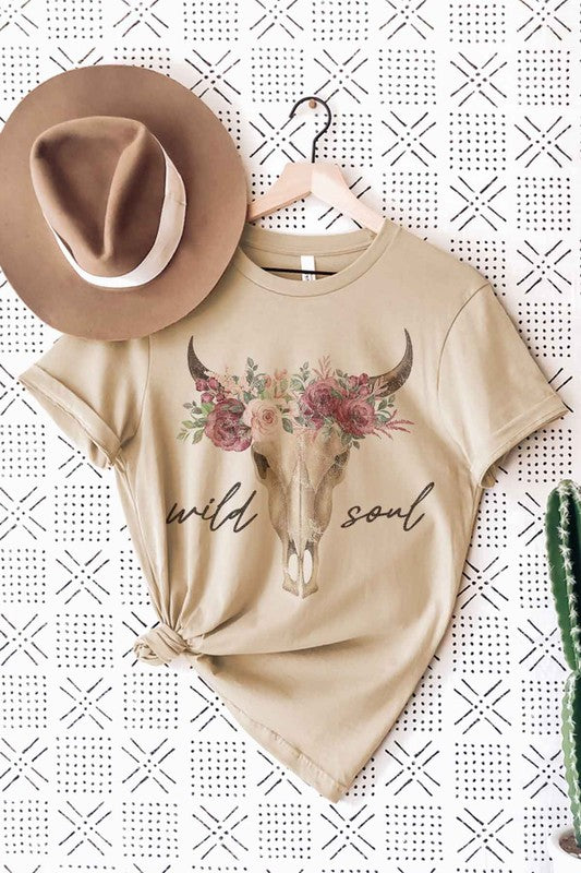 WILD SOUL CATTLE GRAPHIC T-SHIRT