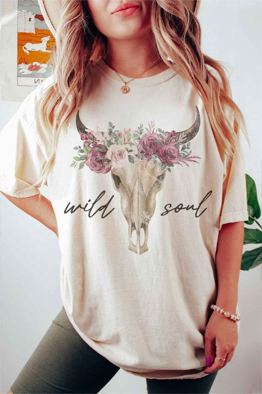 WILD SOUL CATTLE GRAPHIC T-SHIRT