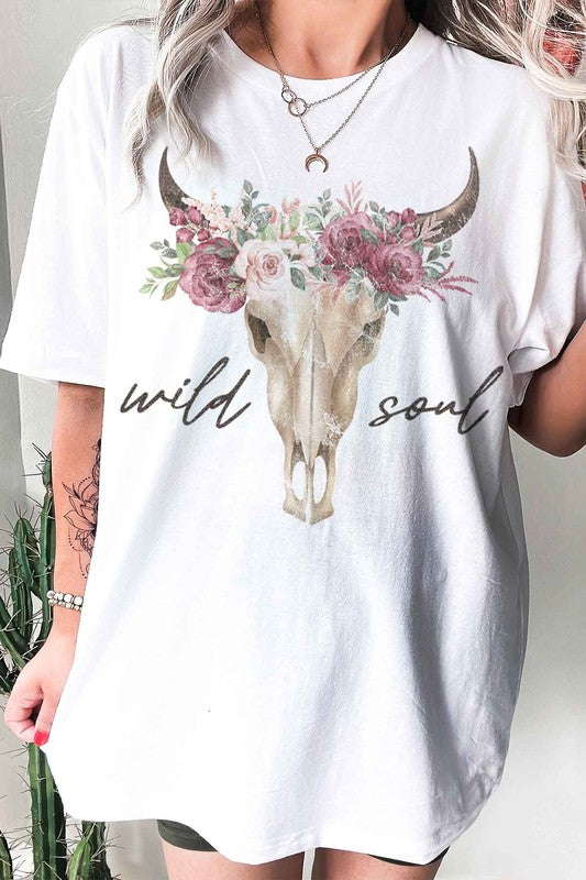 WILD SOUL CATTLE GRAPHIC T-SHIRT