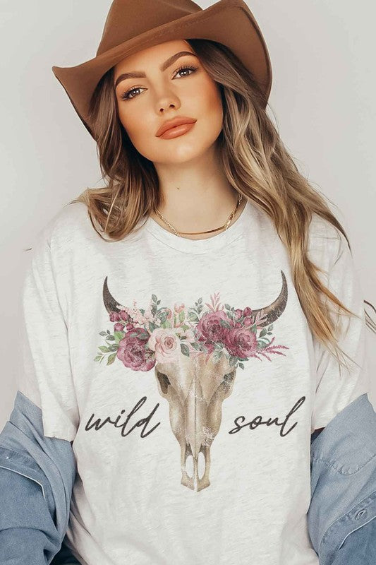 WILD SOUL CATTLE GRAPHIC T-SHIRT