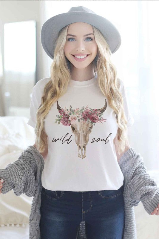 WILD SOUL CATTLE GRAPHIC T-SHIRT