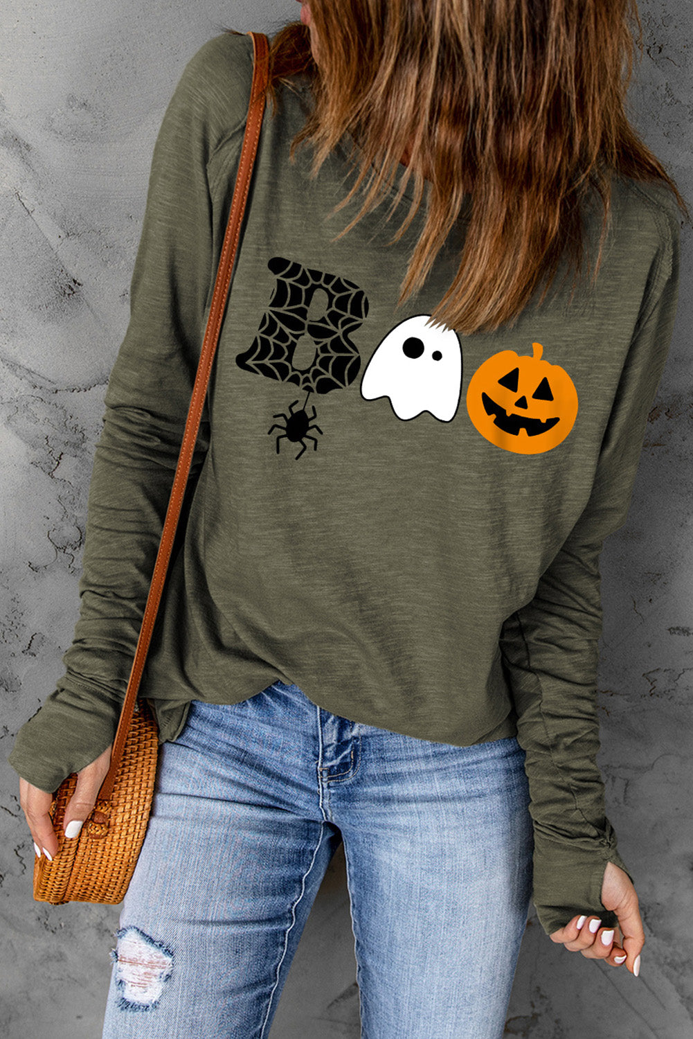 Halloween Graphic Long Sleeve T-Shirt