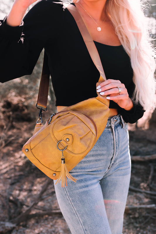 Vintage Tassel Sling Bag